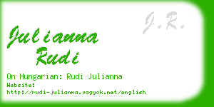 julianna rudi business card